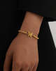 Gold Double Layer Butterfly Bracelet