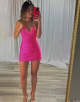 Black Corset Tight Spaghetti Straps Mini Homecoming Dress with Beading