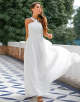 Ruffle Cross V-neck Dress