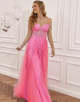 Purple Off the Shoulder Prom Dress with Appliques