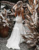 Mermaid Wedding Dress with 3D Embroidery
