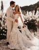 Mermaid Wedding Dress with 3D Appliques