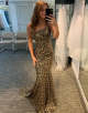 Mermaid One Shoulder Leopard Prom Dress