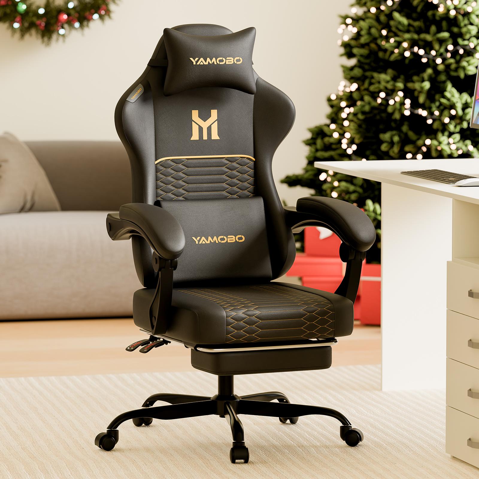 Dual-Purpose Video Game Chair for Adults - Ergonomic Minimalist Design, Back Support, Extra-Thick Durable PU Leather, Silent Swivel Casters, 100-135° Reclining, Footrest Dual-Purpose Video Game Chair for Adults - Ergonomic Minimalist Design, Back Support, Extra-Thick Durable PU Leather, Silent Swivel Casters, 100-135° Reclining, Footrest
