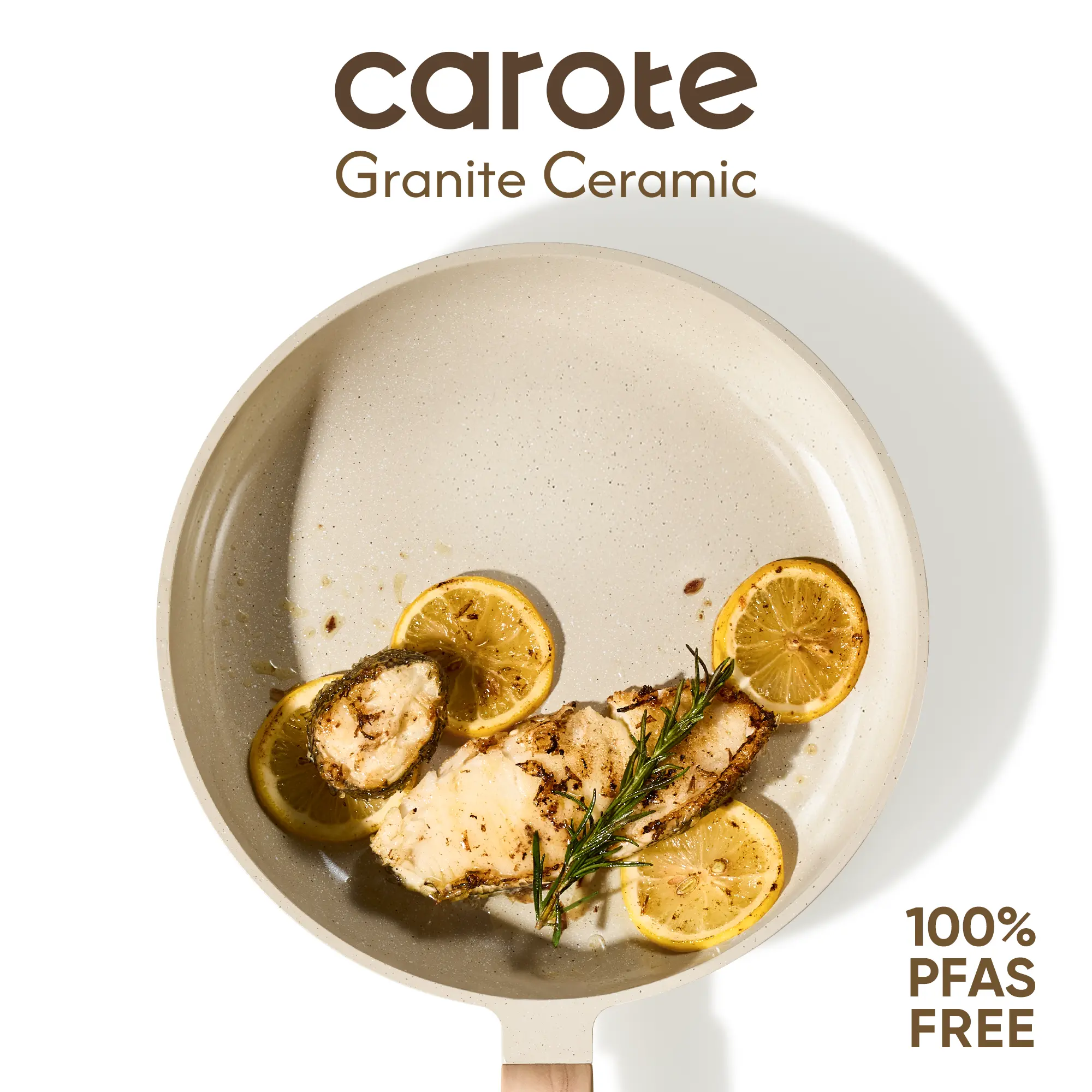 Juego de utensilios de cocina de cerámica de 14, 18 o 24 piezas: antiadherente, saludable, libre de PFAS y apto para lavavajillas.