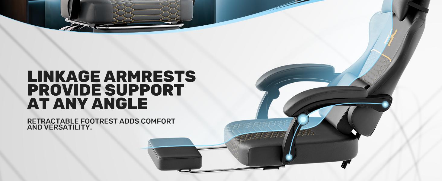Dual-Purpose Video Game Chair for Adults - Ergonomic Minimalist Design, Back Support, Extra-Thick Durable PU Leather, Silent Swivel Casters, 100-135° Reclining, Footrest Dual-Purpose Video Game Chair for Adults - Ergonomic Minimalist Design, Back Support, Extra-Thick Durable PU Leather, Silent Swivel Casters, 100-135° Reclining, Footrest