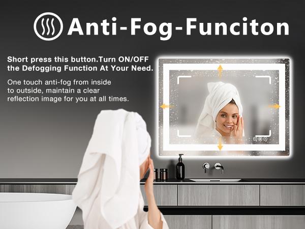 【Summer Sale】LED Lighted Bathroom Vanity Mirror for Wall, Backlit Mirror Bathroom with Double Front and Back Lights, Anti-Fog, Shatter-Proof, Dimmable, Tempered Glass, Memory Function, Bathroom Mirrors For Vanity 【Summer Sale】LED Lighted Bathroom Vanity Mirror for Wall, Backlit Mirror Bathroom with Double Front and Back Lights, Anti-Fog, Shatter-Proof, Dimmable, Tempered Glass, Memory Function, Bathroom Mirrors For Vanity