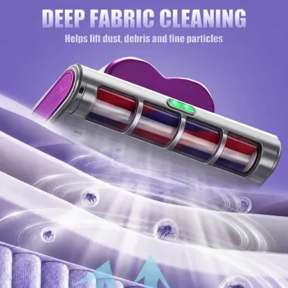 Aspiradora inalámbrica para colchones, aspiradora de limpieza profunda (16 kPa) con función de golpeteo a 80.000 RPM, luz UV-C y ultrasonidos, y depósito de polvo con doble filtro HEPA; ideal para sofás, cunas y pelo de mascotas (sohochic).