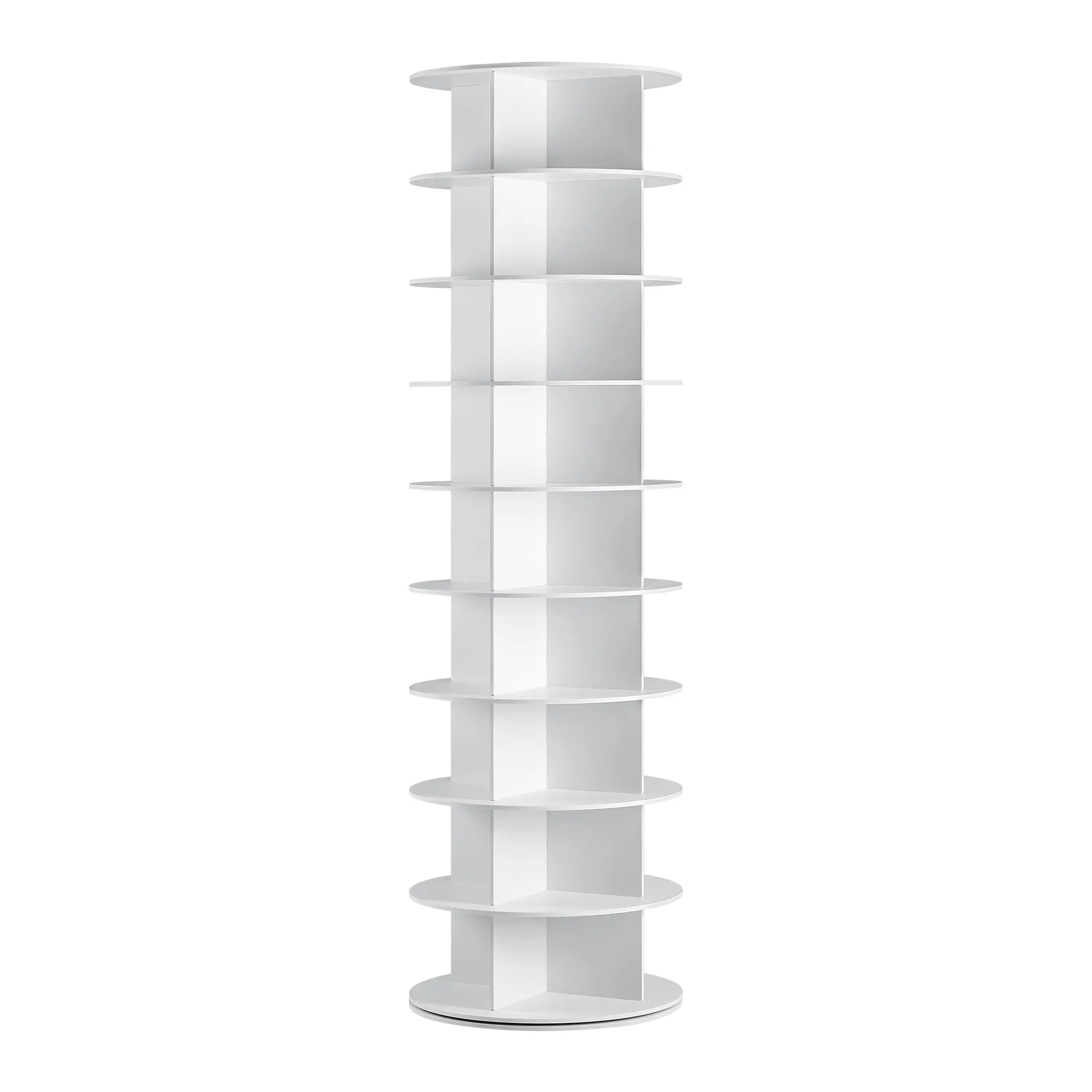 Torre zapatera giratoria con sistema tipo "Lazy Susan", expositor de zapatos y bolsos con rotación de 360 ​​grados, carrusel vertical para organización de armarios.
