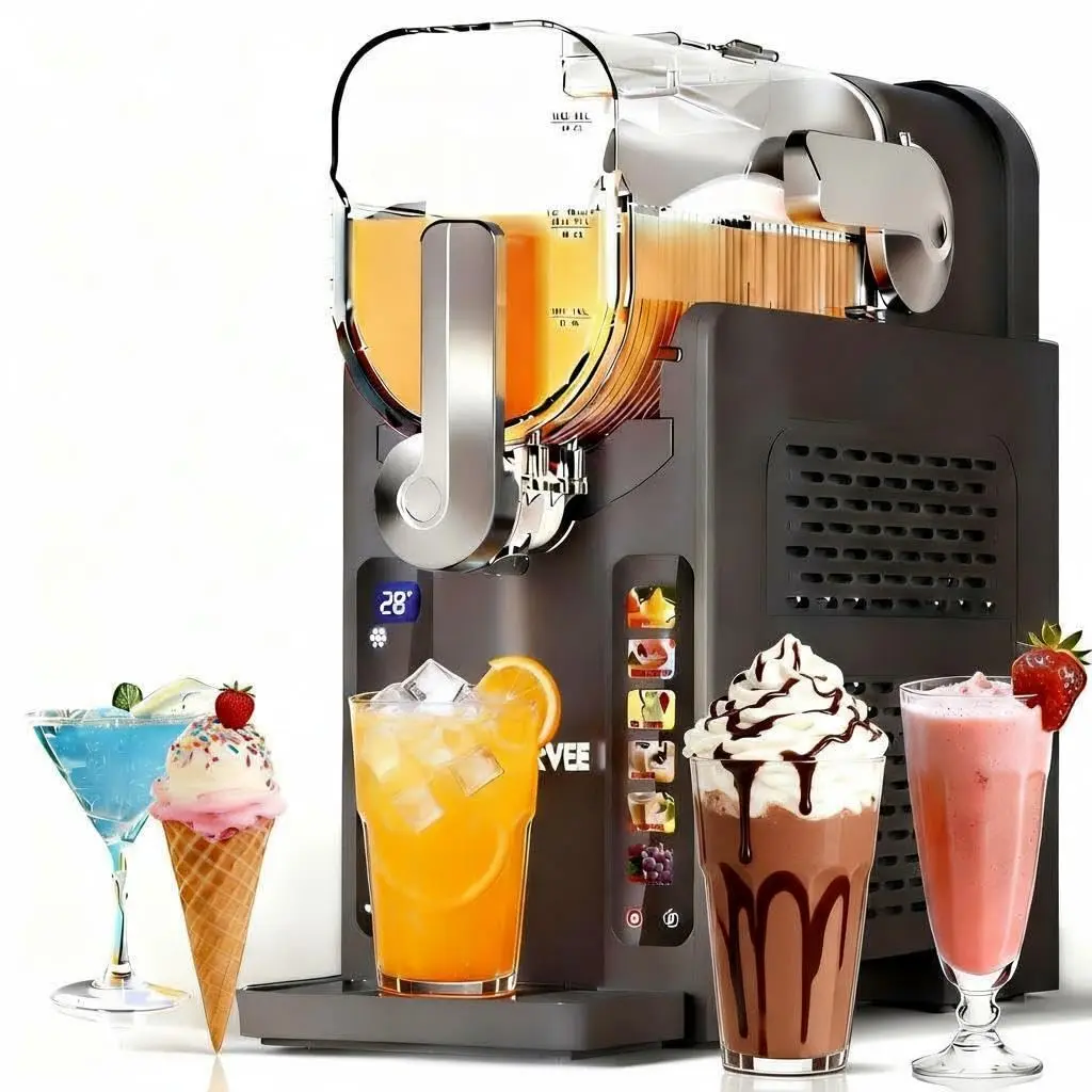 Máquina para Granizados para el Hogar sin Necesidad de Hielo, Preparadora de Bebidas Heladas con Pantalla LED y 6 Programas Preestablecidos, Gran Capacidad de 88 oz, Ideal para Margaritas Congeladas, Frappés y Helados