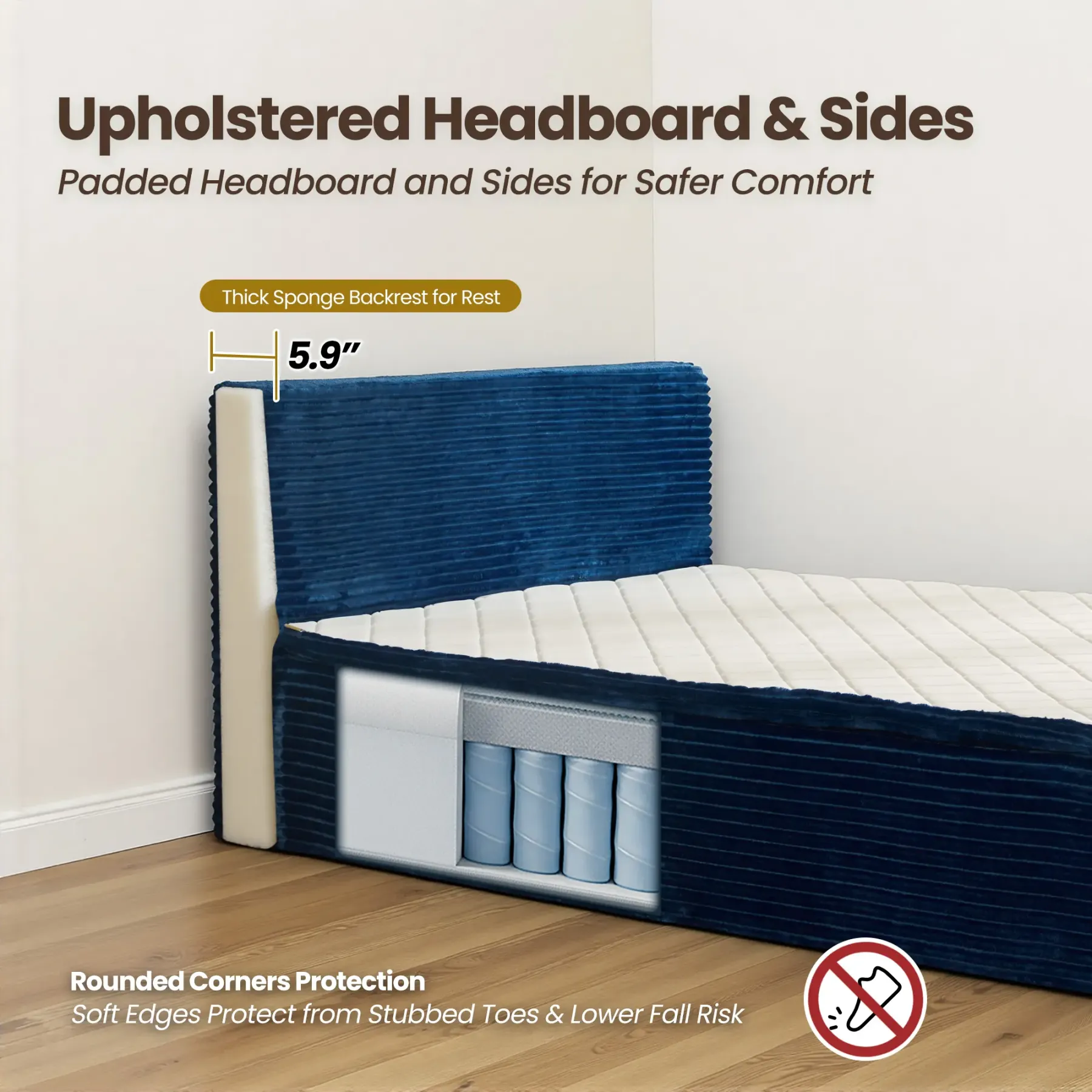 ALTRIGUS Boneless Floor Bed for Deep Sleep & Back Pain Relief