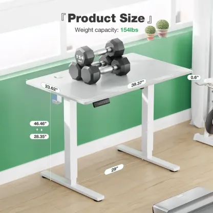 Electric Height Adjustable Standing Desk - Ergonomic Workstation
