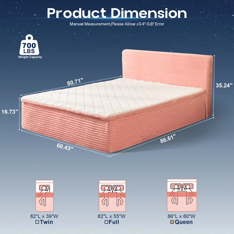 ALTRIGUS Boneless Floor Bed for Deep Sleep & Back Pain Relief