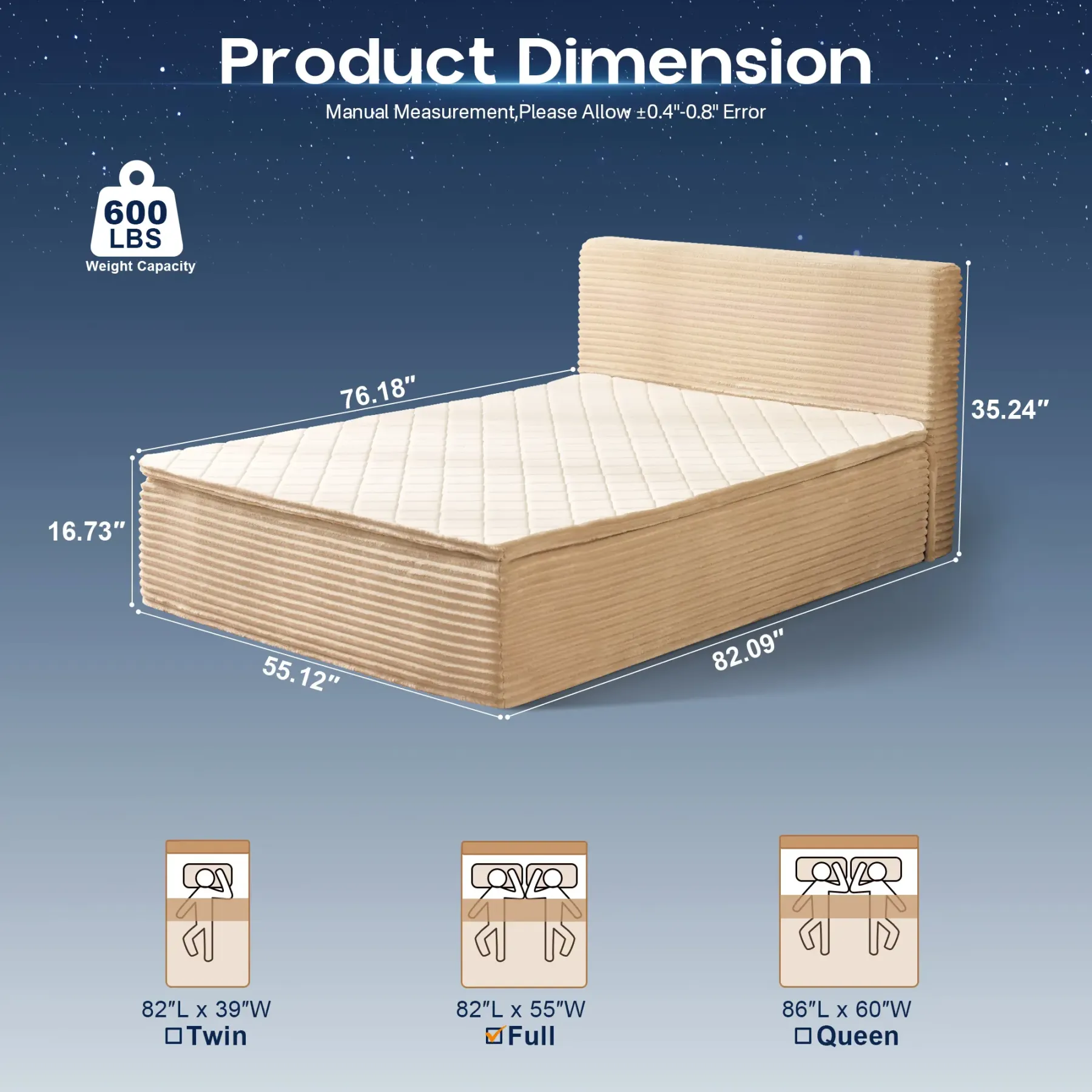 ALTRIGUS Boneless Floor Bed for Deep Sleep & Back Pain Relief