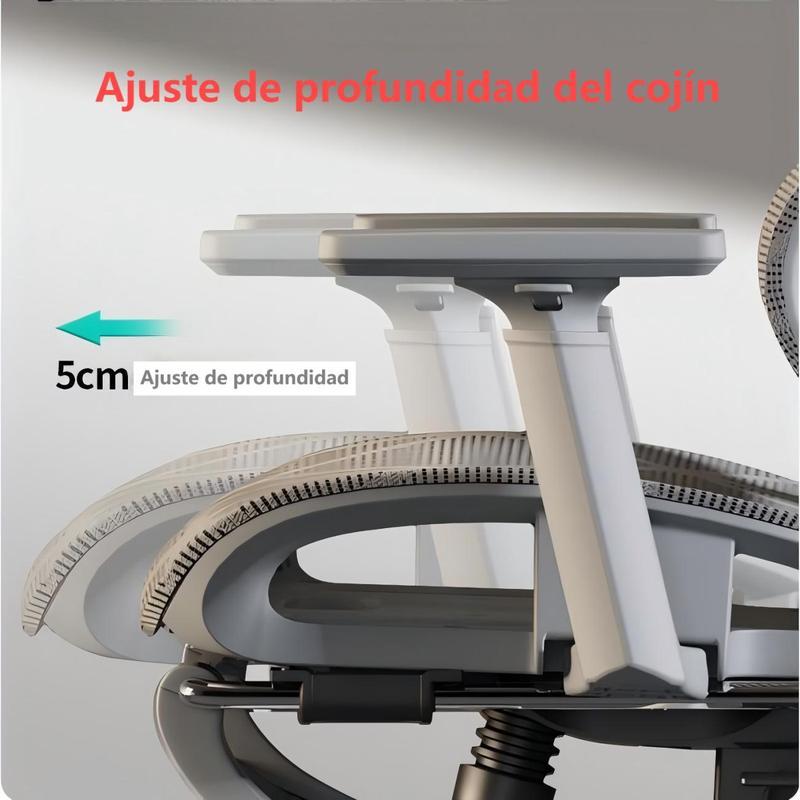 Silla De Oficina Ergonomica Ejecutivo reclinable Soporte Lumbar Ajustable Con Reposa Pies