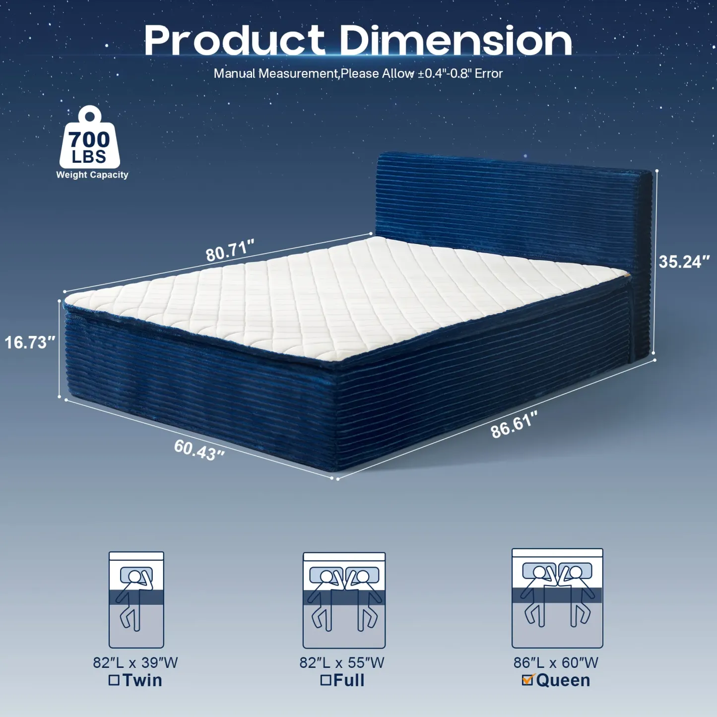 ALTRIGUS Boneless Floor Bed for Deep Sleep & Back Pain Relief