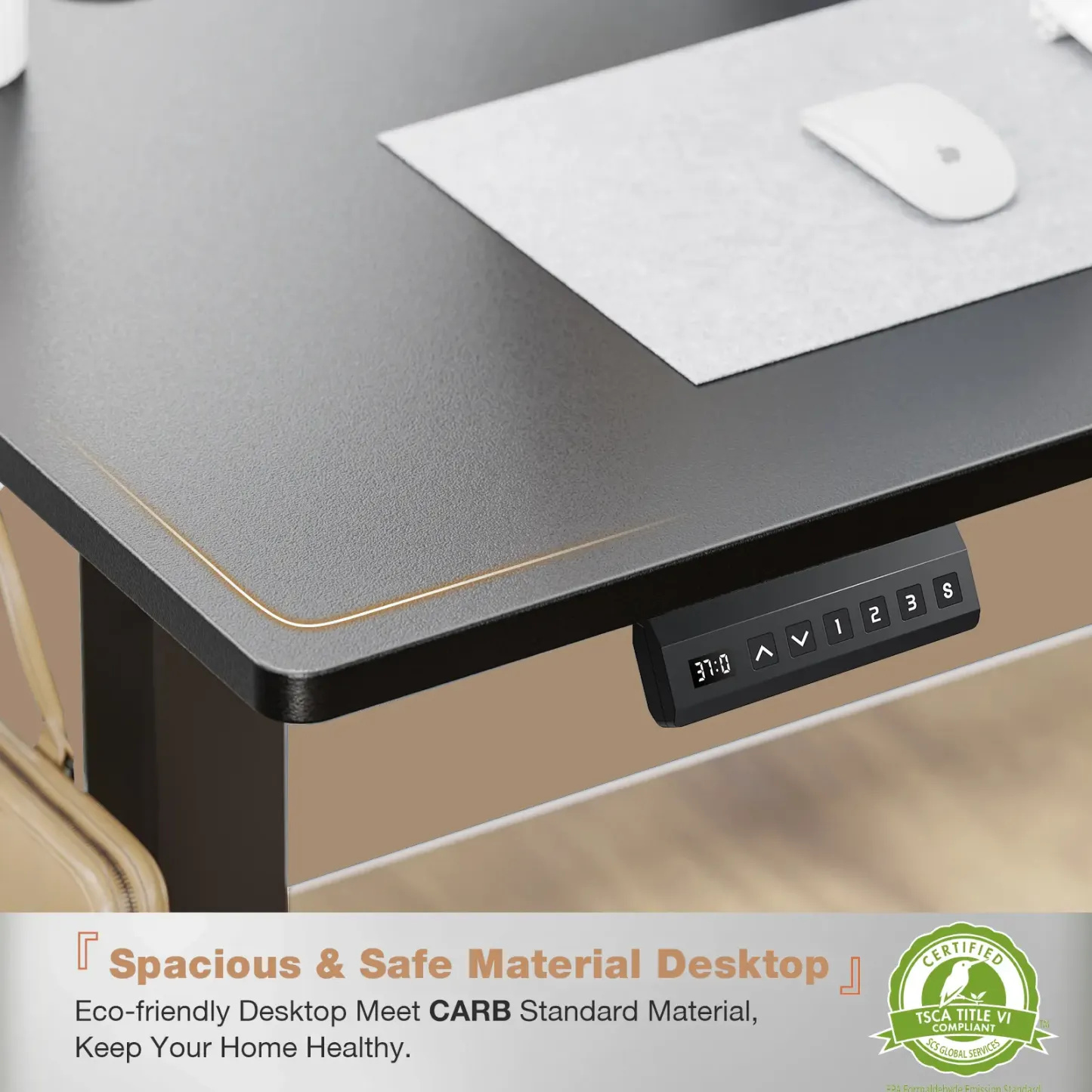 Electric Height Adjustable Standing Desk - Ergonomic Workstation