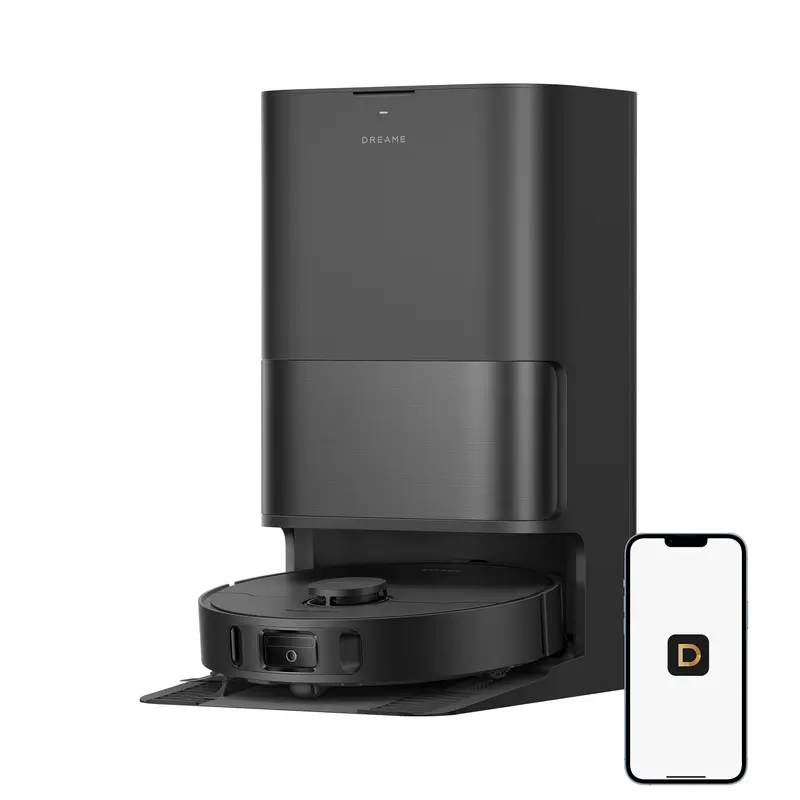 Robot aspirador y fregasuelos D30 Ultra Lite, potente succión de 24.000 Pa, estación base todo en uno con vaciado automático para 100 días, tecnología MopExtend para limpieza de bordes y sistema inteligente de evitación de obstáculos.