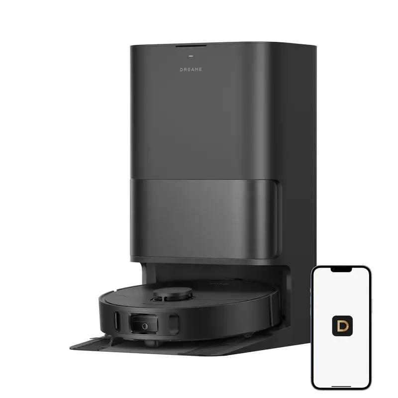 Robot aspirador y fregasuelos D30 Ultra Lite, potente succión de 24.000 Pa, estación base todo en uno con vaciado automático para 100 días, tecnología MopExtend para limpieza de bordes y sistema inteligente de evitación de obstáculos.