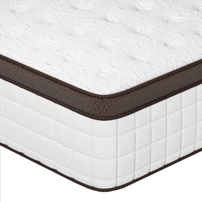 Colchón Híbrido de 8/10/12/14 Pulgadas con Espuma Viscoelástica Premium y Resortes Ensacados, Firmeza Media, Soporte Lumbar, Diseño Ergonómico, En Caja, Disponible en Twin, Full, Queen y King