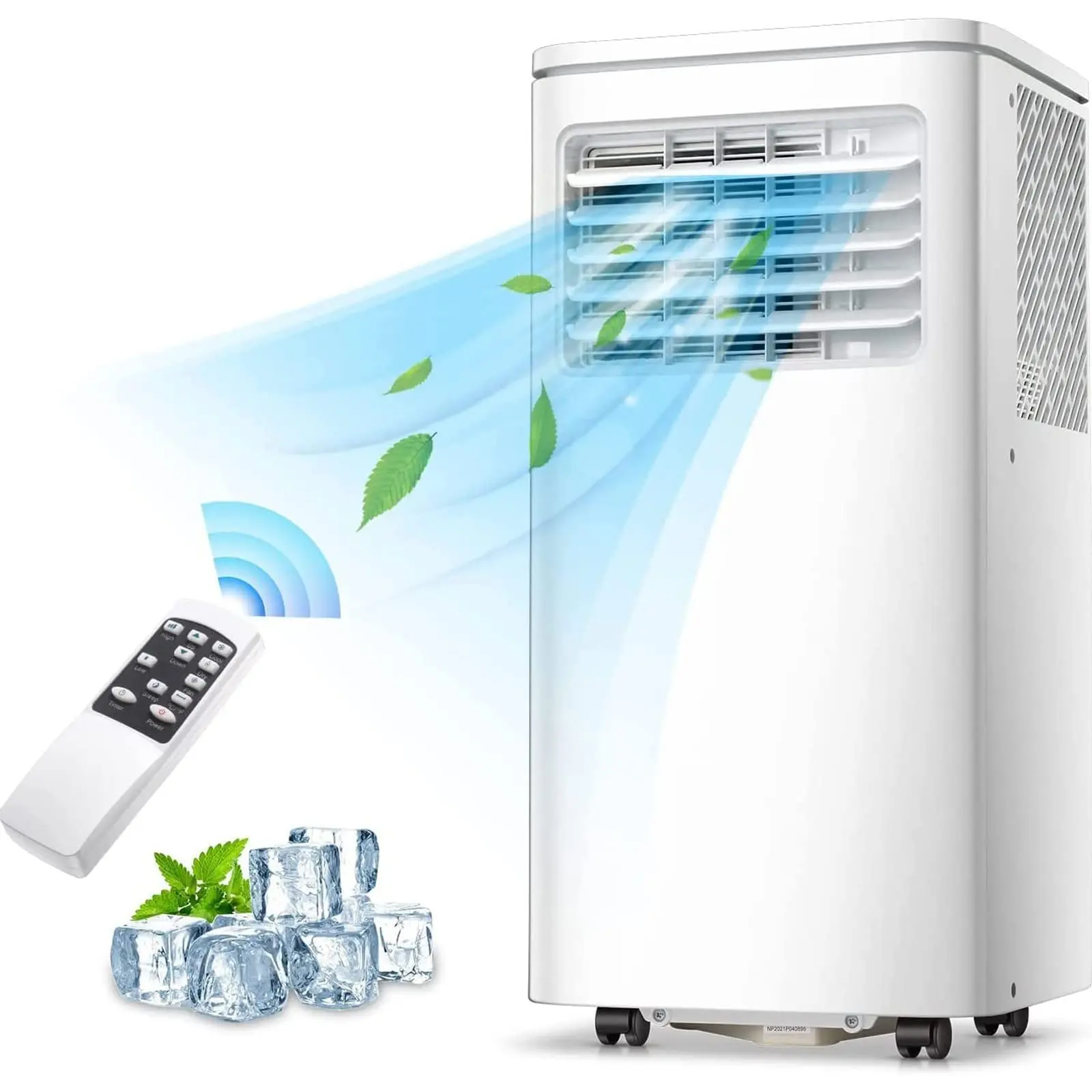 Aire Acondicionado Portátil de 8,000/10,000 BTU, Enfriamiento de hasta 250 ft², 4 Modos, Control Remoto, Pantalla LED, Temporizador 24H y Kit de Instalación para Hogar y Oficina