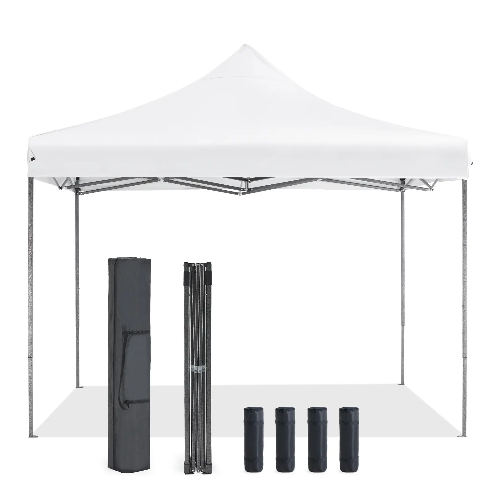 Carpa Plegable 10x10 Pies para Exterior, Instalación Rápida, con Techo Ventilado y Bolsa con Ruedas, Ideal para Patio, Jardín y Eventos
