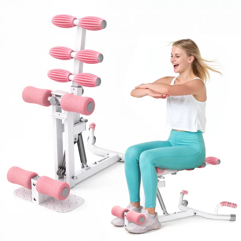 Máquina Multifuncional para Sentadillas Profundas, Ajustable, Soporta hasta 300 lb, Equipo de Entrenamiento para Abdomen, Glúteos, Piernas y Brazos, Ideal para Gimnasio en Casa