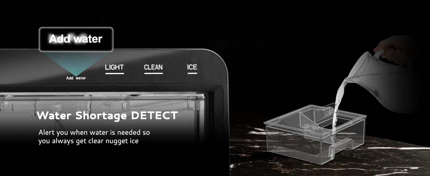 Euhomy Nugget Ice Maker Countertop, 44Lbs/24H Pebble Ice Maker Machine, Self-Cleaning Pellet Ice Machine with Ice Scoop&basket, Sonic Countertop Ice Machine for Home/Kitchen/Office(Black),home essentials