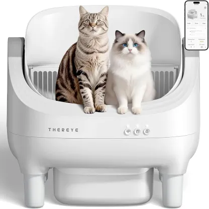 Arenero Automático Autolimpiante para Gatos SC06, con Control por App WiFi, Eliminación de Olores y Sistema de Desecho con Bolsas Incluidas
