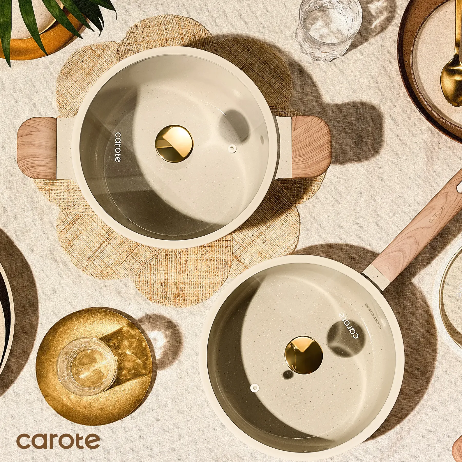 Juego de utensilios de cocina de cerámica de 14, 18 o 24 piezas: antiadherente, saludable, libre de PFAS y apto para lavavajillas.