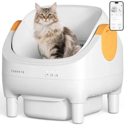 Arenero Automático Autolimpiante para Gatos SC06, con Control por App WiFi, Eliminación de Olores y Sistema de Desecho con Bolsas Incluidas