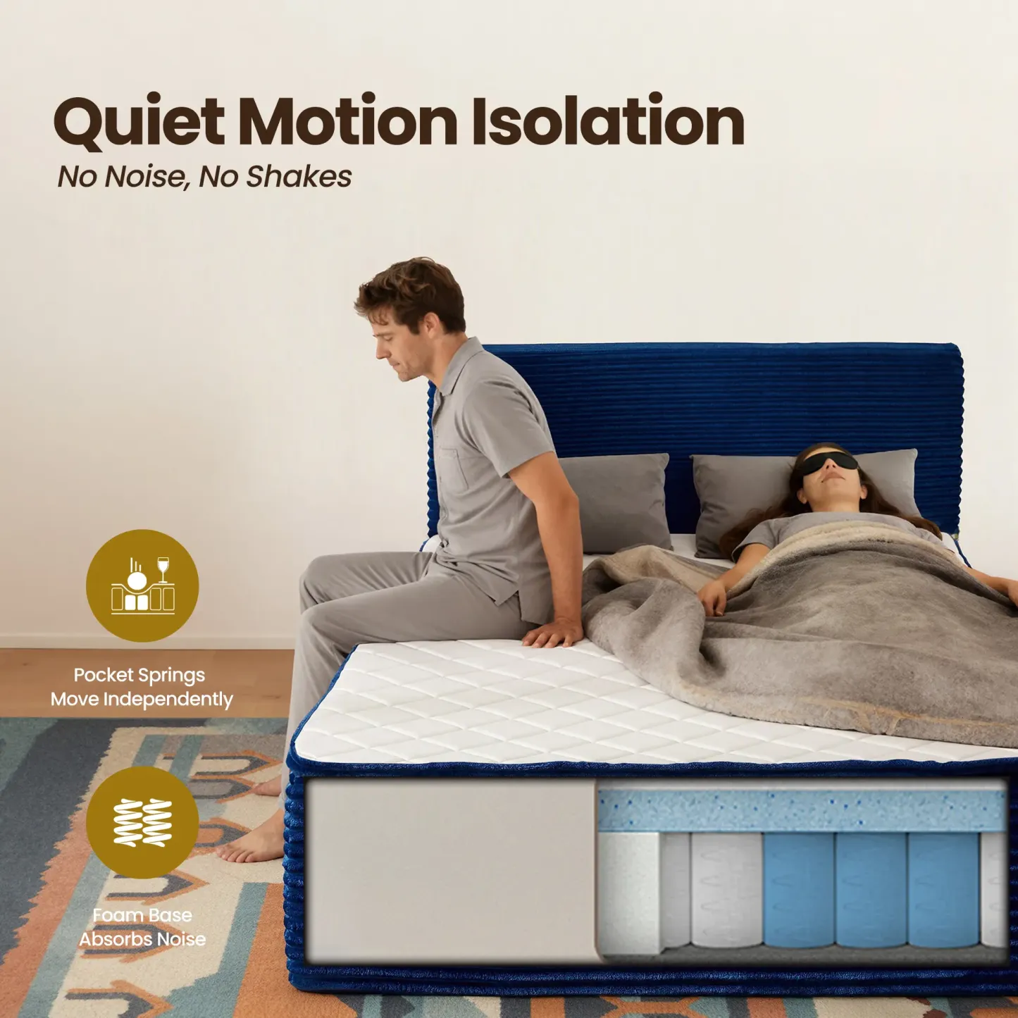 ALTRIGUS Boneless Floor Bed for Deep Sleep & Back Pain Relief