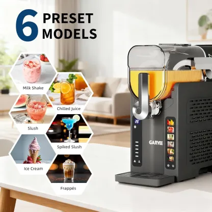 Máquina para Granizados para el Hogar sin Necesidad de Hielo, Preparadora de Bebidas Heladas con Pantalla LED y 6 Programas Preestablecidos, Gran Capacidad de 88 oz, Ideal para Margaritas Congeladas, Frappés y Helados