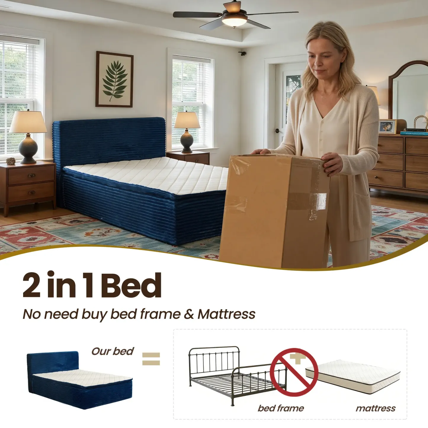 ALTRIGUS Boneless Floor Bed for Deep Sleep & Back Pain Relief