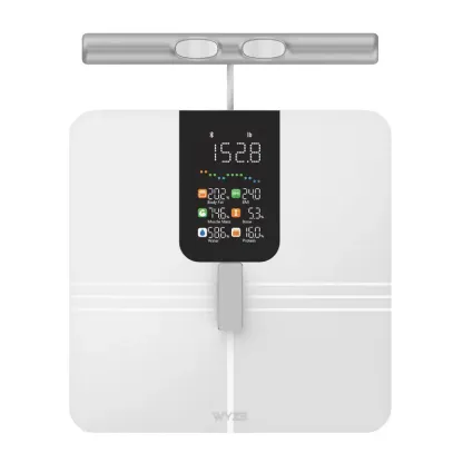Báscula digital inteligente con Bluetooth para composición corporal: peso, IMC, grasa corporal, masa muscular y medición segmentaria; salud y bienestar, báscula inteligente.