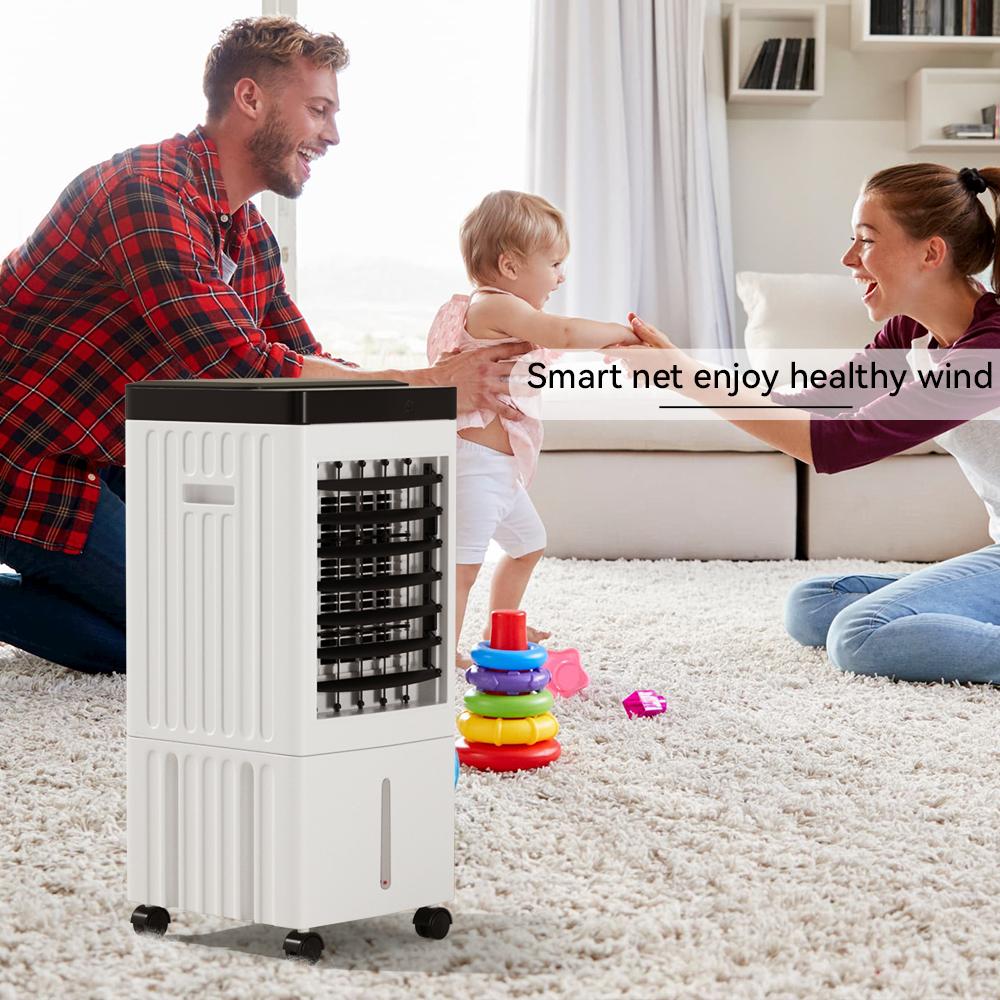 Summer Portable Air Cooler Lightweight 10L Evaporative Cooler Fan 3in1 Cooler with Remote Control&Humidifier,Air Cooling Fan for Room Home Office