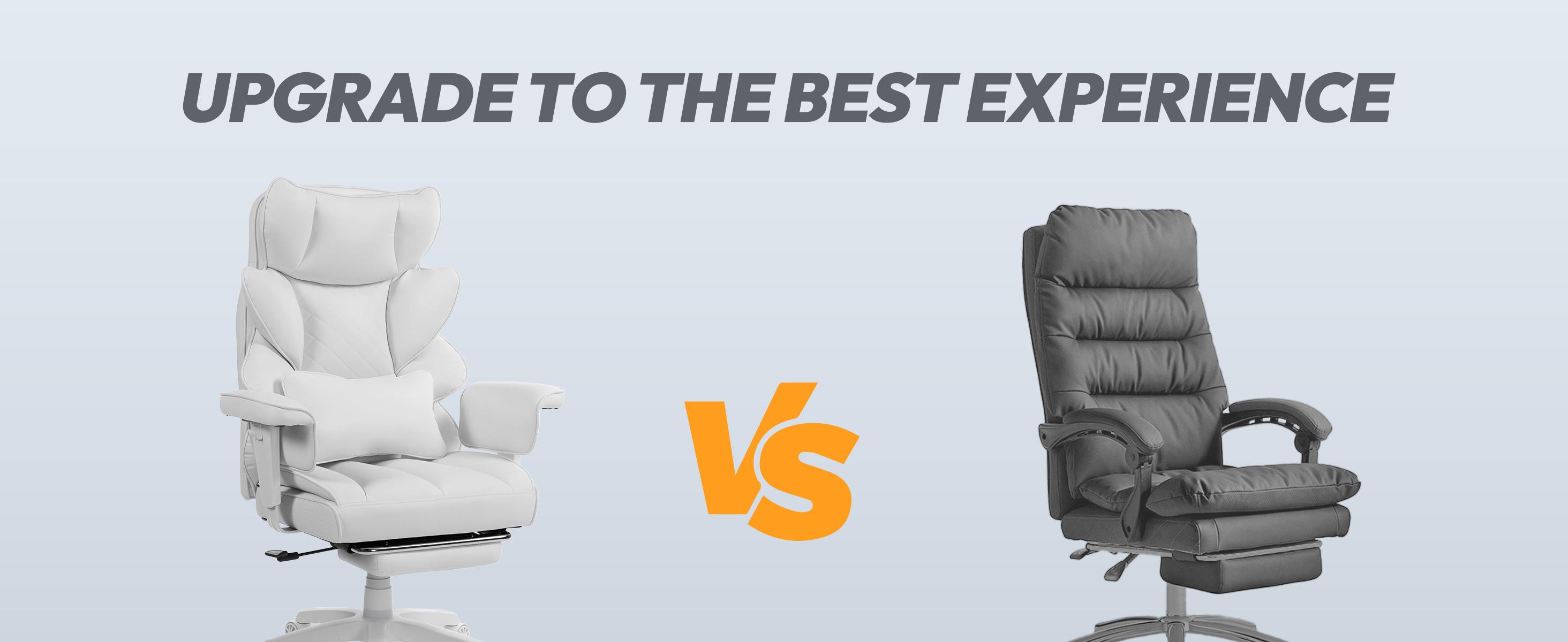 Summervibes Dowinx Big and Tall office chair, with pocket spring pad and waist support, high back computer game chair, adjustable armrests, executive office chair, foot rest