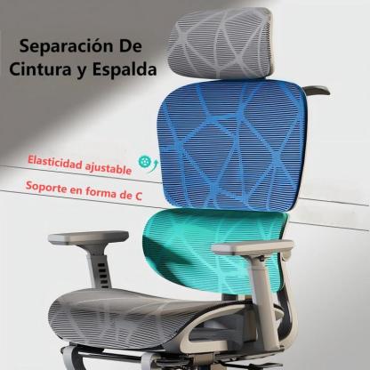 Silla De Oficina Ergonomica Ejecutivo reclinable Soporte Lumbar Ajustable Con Reposa Pies