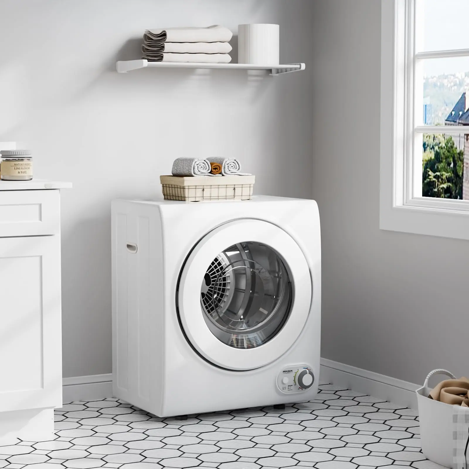 Secadora de ropa compacta de 2,6 pies cúbicos, 850 W