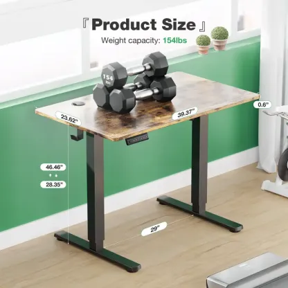 Electric Height Adjustable Standing Desk - Ergonomic Workstation