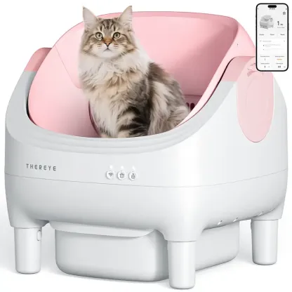 Arenero Automático Autolimpiante para Gatos SC06, con Control por App WiFi, Eliminación de Olores y Sistema de Desecho con Bolsas Incluidas