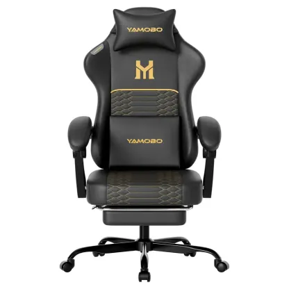 Silla Gaming Ergonómica para Adultos, Diseño Minimalista, Cuero PU Resistente, Soporte Lumbar, Reclinación de 100°-135°, Ruedas Silenciosas y Reposapiés