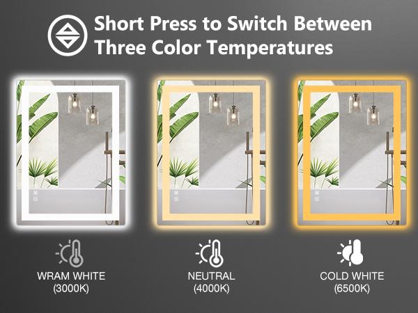 【Summer Sale】LED Lighted Bathroom Vanity Mirror for Wall, Backlit Mirror Bathroom with Double Front and Back Lights, Anti-Fog, Shatter-Proof, Dimmable, Tempered Glass, Memory Function, Bathroom Mirrors For Vanity 【Summer Sale】LED Lighted Bathroom Vanity Mirror for Wall, Backlit Mirror Bathroom with Double Front and Back Lights, Anti-Fog, Shatter-Proof, Dimmable, Tempered Glass, Memory Function, Bathroom Mirrors For Vanity