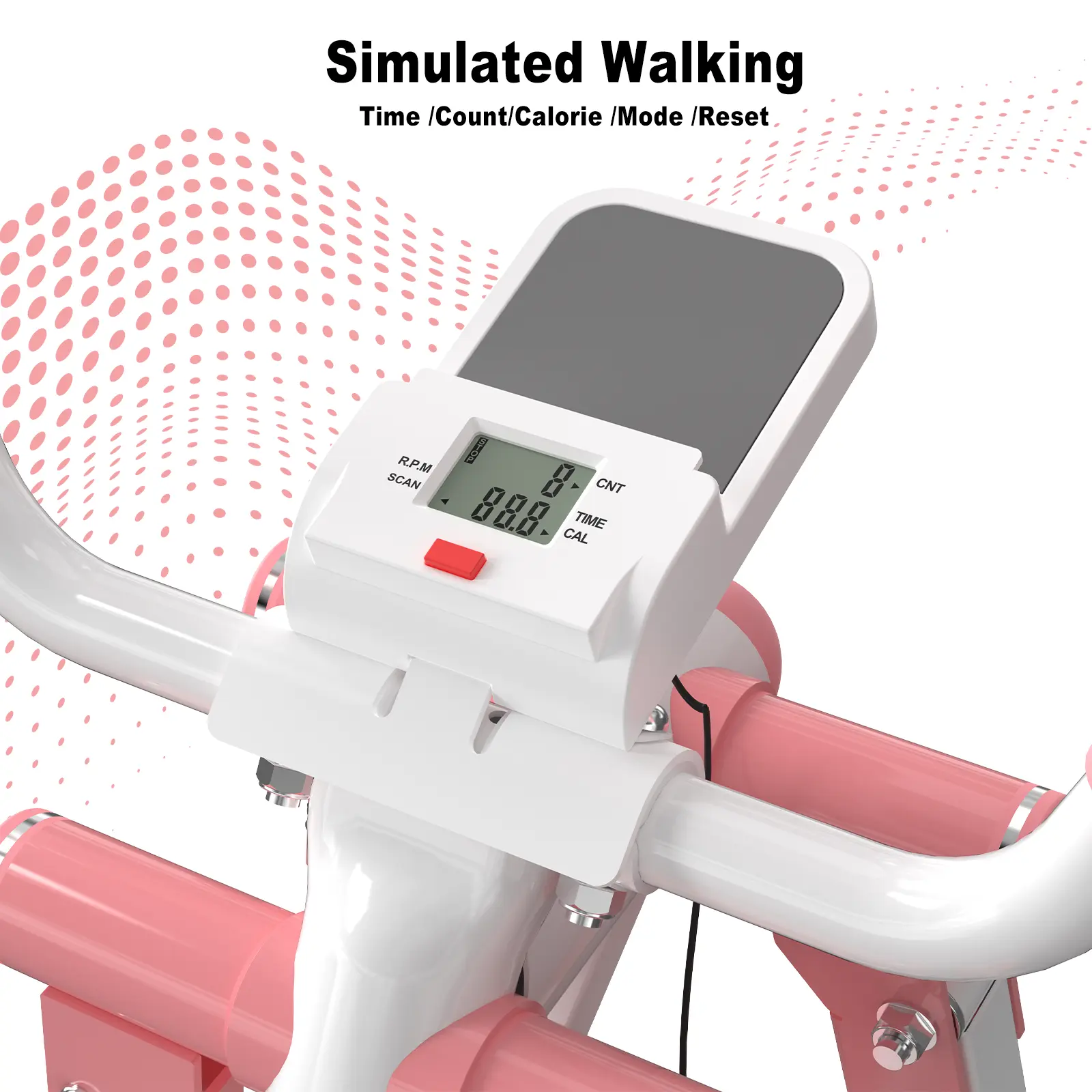 SpaceWalker: Equipo de Fitness Aeróbico Portátil y Unisex, Plegable y Ligero, Diseñado para Trabajar Glúteos, Piernas y Abdominales, Fabricado en Acero al Carbono con Almohadillas de Goma Antideslizantes.