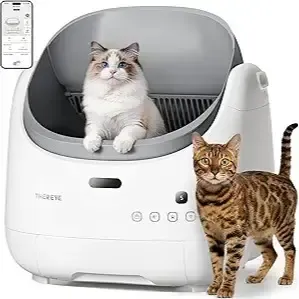 Arenero Automático Autolimpiante para Gatos SC06, con Control por App WiFi, Eliminación de Olores y Sistema de Desecho con Bolsas Incluidas