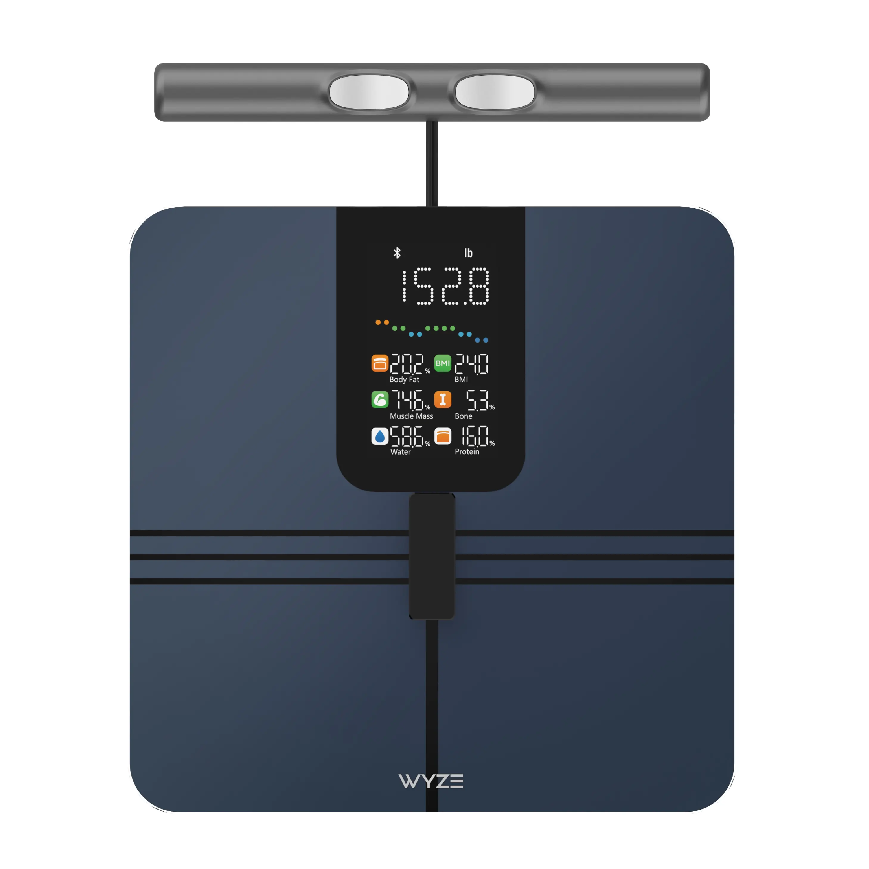 Báscula digital inteligente con Bluetooth para composición corporal: peso, IMC, grasa corporal, masa muscular y medición segmentaria; salud y bienestar, báscula inteligente.