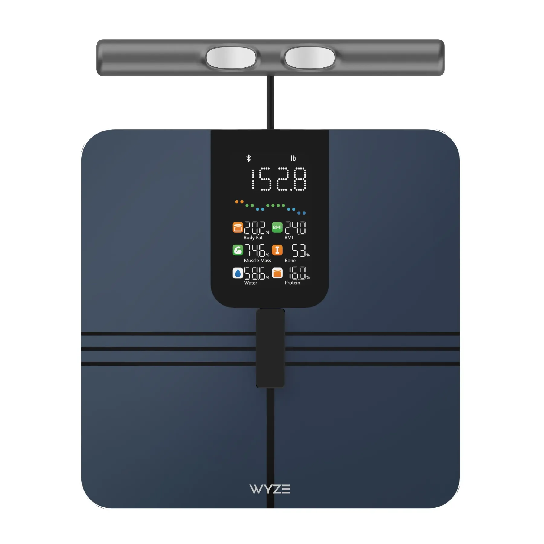 Báscula digital inteligente con Bluetooth para composición corporal: peso, IMC, grasa corporal, masa muscular y medición segmentaria; salud y bienestar, báscula inteligente.