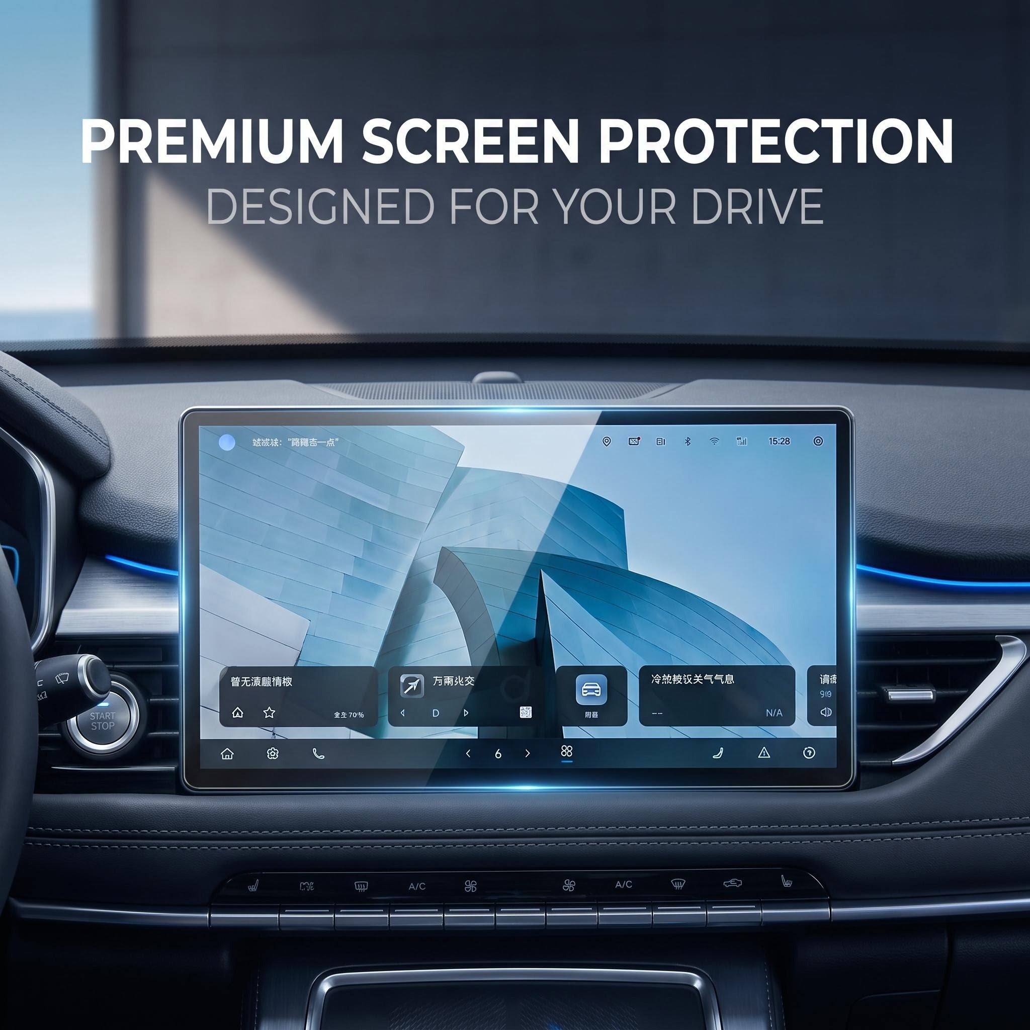 Tempered Glass Navigation Screen Protector for Chery Omoda C7-Let us help you explore your 4x4 with us Noxfun