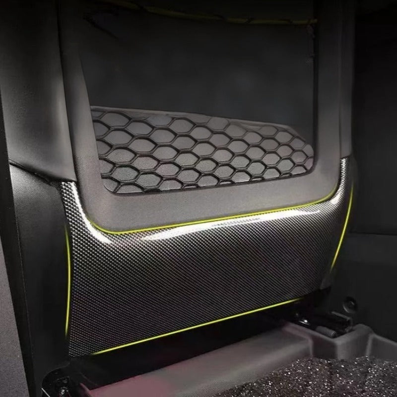 Car Seat Rear Kick Plate Carbon Fiber Pattern for Chery iCAR V23-Let us help you explore your 4x4 with us Noxfun