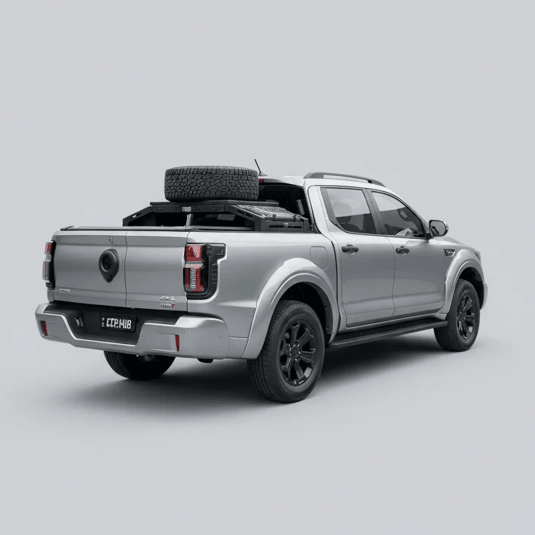 noxfun ROGUE TYRE/WHEEL CARRIER RACK WITH STORAGE PLATFORM-Let us help you explore your 4x4 with us Noxfun